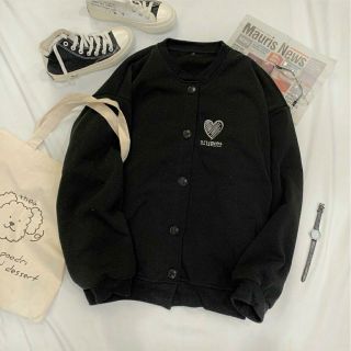 Áo khoác cardigan nỉ ngoại thêu trái tim đẹp