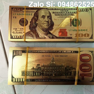 100 usd mạ vàng plastic