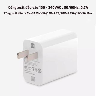 Củ sạc điện thoại XIAOMI MDY-11-EX tối đa 27W