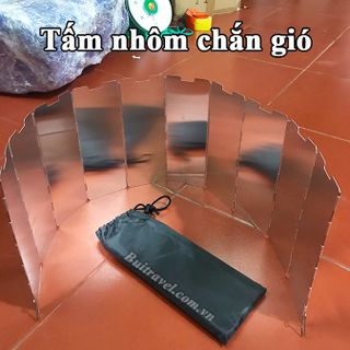 Bộ 10 tấm nhôm chắn gió bếp dã ngoại BB7134 giá sỉ