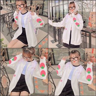 Áo khoác cardigan nỉ ngoại fom chuẩn