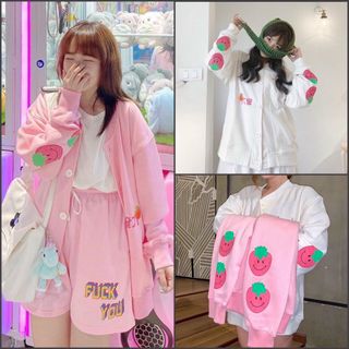 Áo khoác cardigan nỉ ngoại fom chuẩn