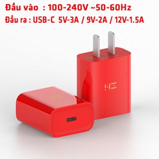 Củ Sạc Zmi 18W HA711 & Cáp Sạc AL873, Phiên bản màu Đỏ