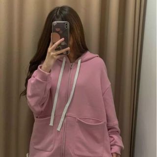 Khoác nỉ HD túi ngang dây kéo