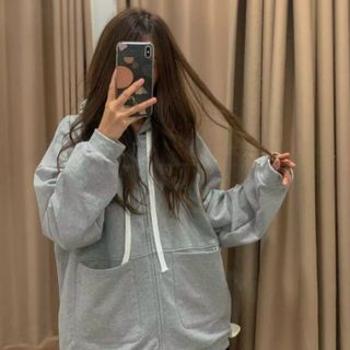 Khoác nỉ HD túi ngang dây kéo
