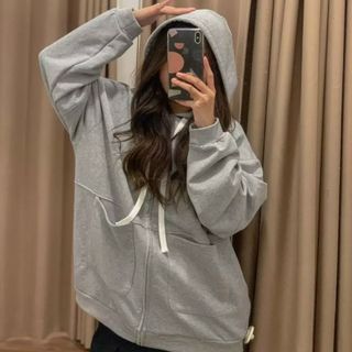 Khoác nỉ HD túi ngang dây kéo