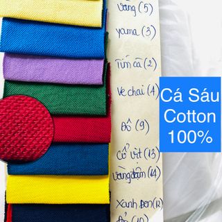 VẢI CÁ SÁU COTTON 100% giá sỉ