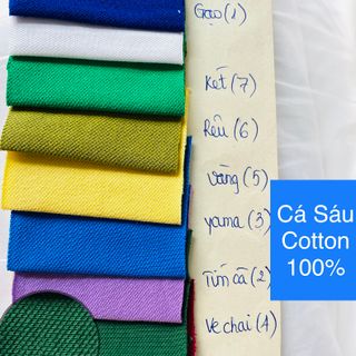 VẢI CÁ SÁU COTTON 100%
