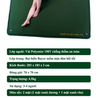 Đệm hơi dã ngoại tự bơm dành cho 3-4 người BB2312