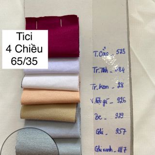 VẢI TICI 65/35 4 CHIỀU CM40