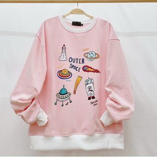 Áo sweater in hình chất thun pe mềm mịn ấm