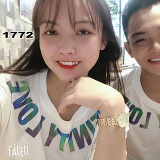 Áo thun in chữ phát sáng 7 màu vòng cổ siêu hot