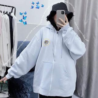 Áo khoác thun nỉ ngoại in bông mềm form chuẩn