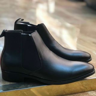 Giày boot nam cao cổ da bò thật