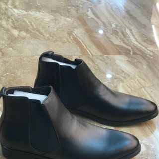 Giày boot nam cao cổ da bò thật