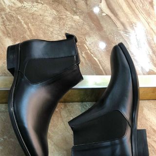 Giày boot nam cao cổ da bò thật