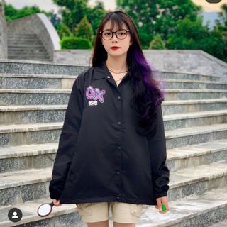 Áo khoác dù in OXOX 2 lớp lót