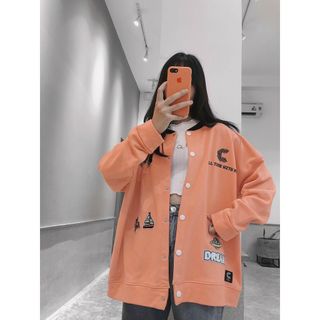 Áo khoác cardigan nút bấm nỉ ngoại form đẹp