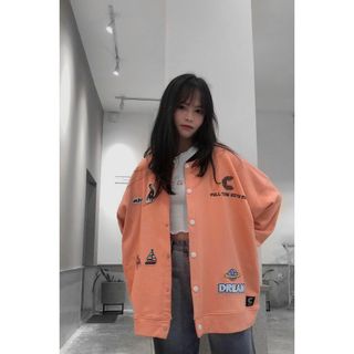 Áo khoác cardigan nút bấm nỉ ngoại form đẹp