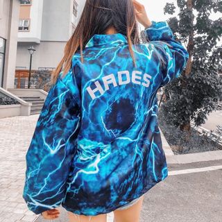 Áo khoác dù loang phản quang 2 lớp lót dù trong