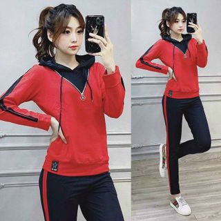 Bộ Đồ Thể Thao Nữ Khóa Kéo TT262