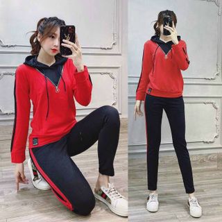 Bộ Đồ Thể Thao Nữ Khóa Kéo TT262