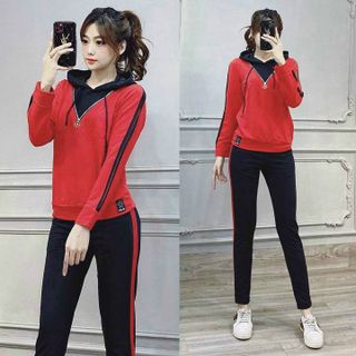 Bộ Đồ Thể Thao Nữ Khóa Kéo TT262