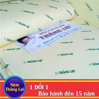 Nệm cao su non Thắng Lợi kích thước 1m8x2mx10cm
