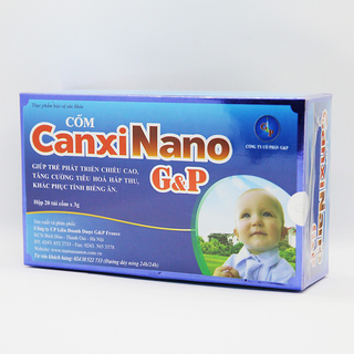 Cốm Canxi Nano G&P (20 túi x 3g) - Date mới - Chiết khấu cao giá sỉ