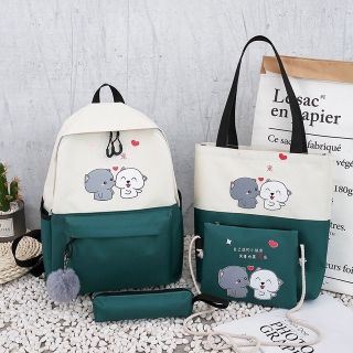 Bộ 4 món ba lo kèm túi ví đẹp chỉ 125k gồm 4 món