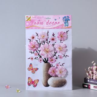 Decal 3D Nổi - Hoa Đào