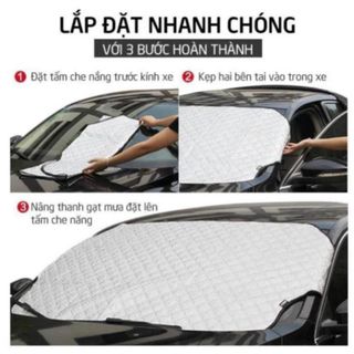 Tấm Bạt Che Nắng Kính Lái Ô Tô, Chống Nắng, Chống Nóng, Loại Dày, Có 3 Lớp giá sỉ