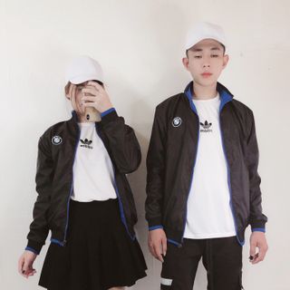 áo khoác dù nam nữ - áo khoác 2 mặt b m w