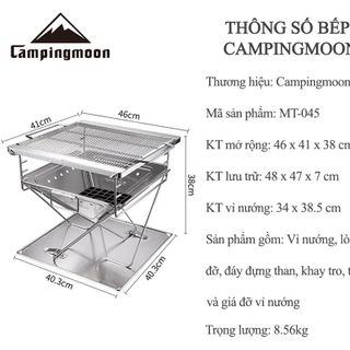 Bếp nướng dã ngoại xếp gọn Campingmoon MT 045