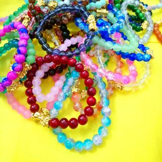 Đủ màu chuỗi đeo tay 8li mix tỳ hưu