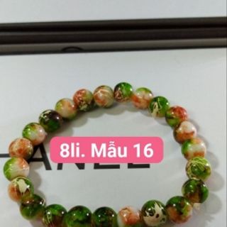 Vòng tay chuỗi 8li đủ các màu lun