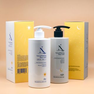 Combo Lotion dưỡng body ban ngày và đêm Leenhu 400ml