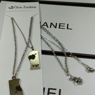 Dây chuyền cặp inox đẹp 39k dây chuyền cặp