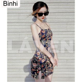 Binhi Đầm váy sỉ body hoa 2 dây siêu phẩm cho nàng dạo phố dự tiệc giá sỉ