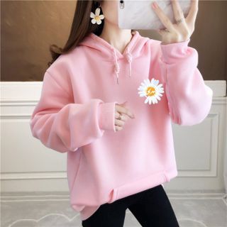 Áo hoodie nỉ hình Hoa cúc mẫu đẹp