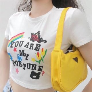 ÁO CROPTOP YOU ARE MY CẦU VÒNG