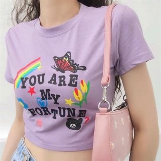 ÁO CROPTOP YOU ARE MY CẦU VÒNG