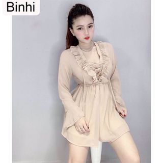 Binhi Đầm váy sỉ body chéo dây tôn ngực ( đỏ, vàng, ngà ) siêu xinh cho nàng dạo phố dự tiệc giá sỉ