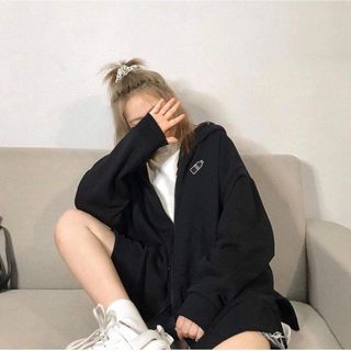 Áo khoác thun nỉ ngoại thêu chai nhựa mềm, form chuẩn