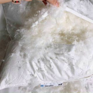 Gối lông vũ ikea
