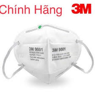 Khẩu trang 3M 9001V chất liệu vải không dệt cao cấp, có van thở 1 chiều, chống bụi siêu mịn PM2.5, chống các loại bụi gây hại cho hệ hô hấp