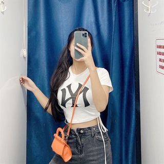 ÁO CROPTOP NY DÂY RÚT