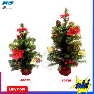 Cây Thông Mini 60cm Để Bàn Trang Trí Noel Kèm Phụ Kiện giá sỉ