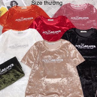 Áo nhung cotton đại70k - thường 65
