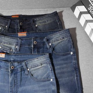 Quần short jean nam 2 túi